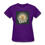 Time To Drink Beer - Women's T-Shirt - purple