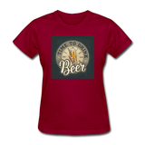 Time To Drink Beer - Women's T-Shirt - dark red