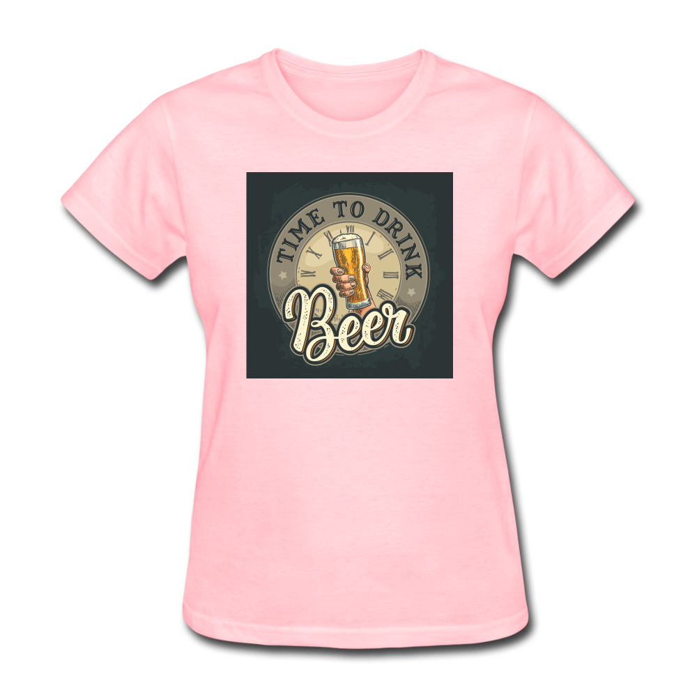 Time To Drink Beer - Women's T-Shirt - pink