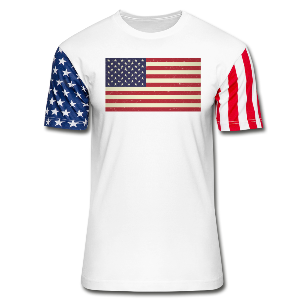 Vintage US Flag - Stars & Stripes T-Shirt - white