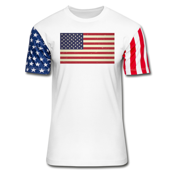 Vintage US Flag - Stars & Stripes T-Shirt - white
