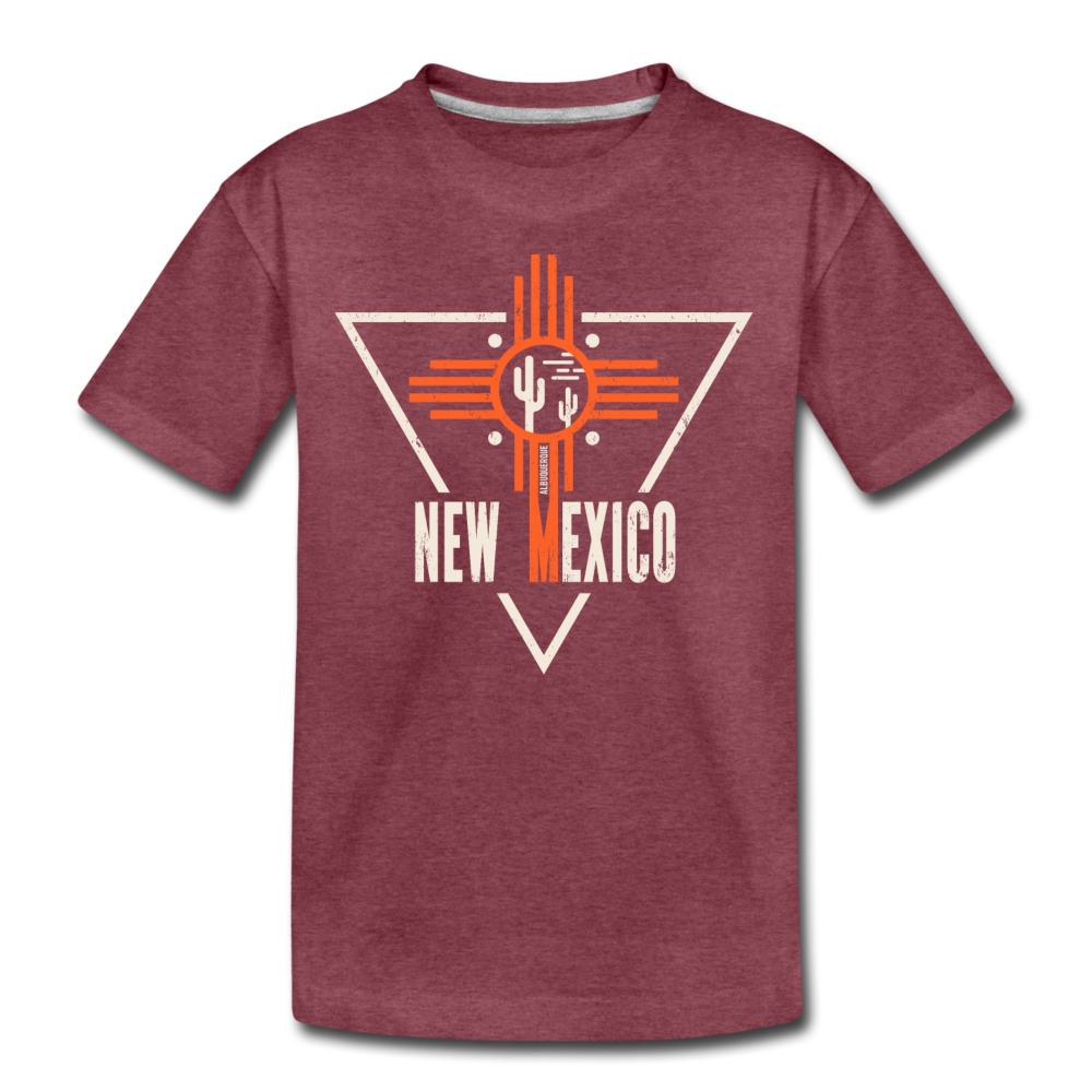 Albuquerque, New Mexico - Kids' Premium T-Shirt - heather burgundy