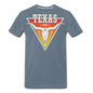 Texas Longhorn Skull - Men's Premium T-Shirt - steel blue