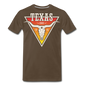 Texas Longhorn Skull - Men's Premium T-Shirt - noble brown