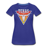 Texas Longhorn Skull - Women’s Premium T-Shirt - royal blue