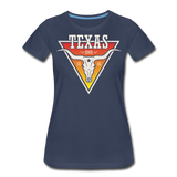 Texas Longhorn Skull - Women’s Premium T-Shirt - navy