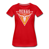 Texas Longhorn Skull - Women’s Premium T-Shirt - red