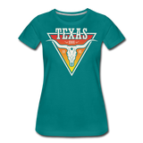 Texas Longhorn Skull - Women’s Premium T-Shirt - teal