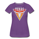 Texas Longhorn Skull - Women’s Premium T-Shirt - purple