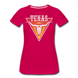 Texas Longhorn Skull - Women’s Premium T-Shirt - dark pink