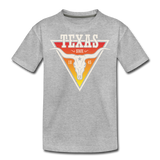 Texas Longhorn Skull - Kids' Premium T-Shirt - heather gray