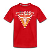 Texas Longhorn Skull - Kids' Premium T-Shirt - red