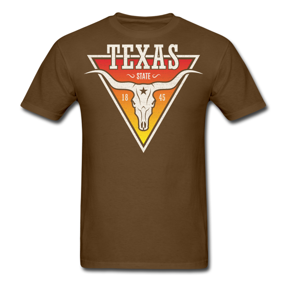 Texas Longhorn Skull - Men's T-Shirt - brown