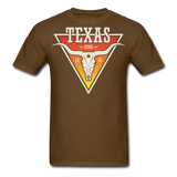 Texas Longhorn Skull - Men's T-Shirt - brown