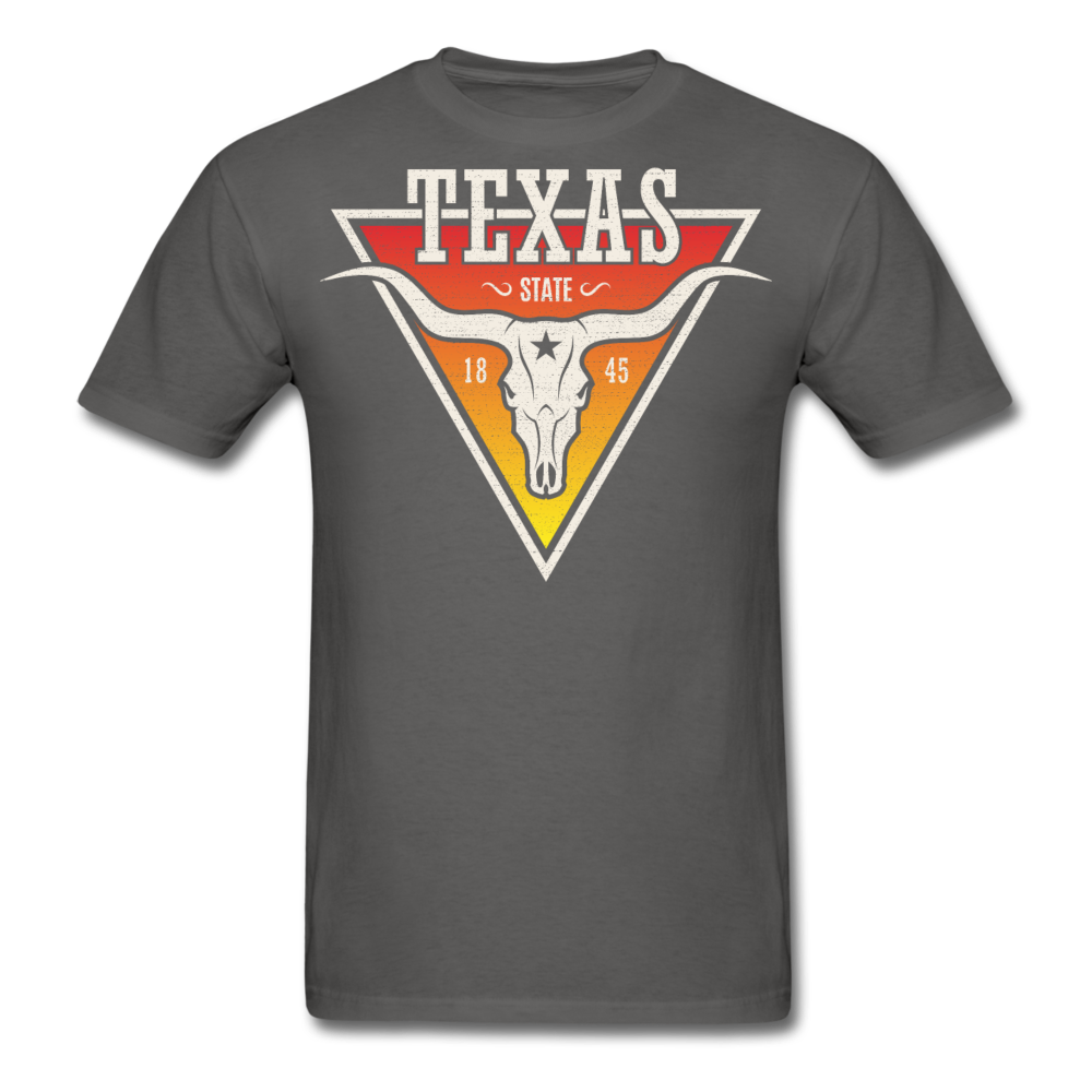 Texas Longhorn Skull - Men's T-Shirt - charcoal