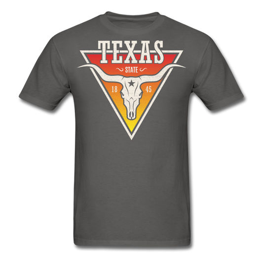 Texas Longhorn Skull - Men's T-Shirt - charcoal