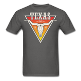 Texas Longhorn Skull - Men's T-Shirt - charcoal