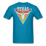 Texas Longhorn Skull - Men's T-Shirt - turquoise
