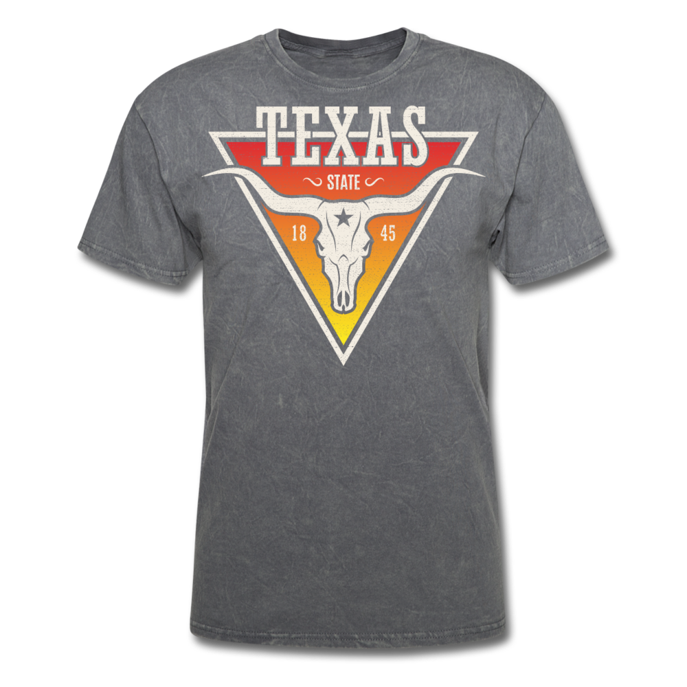 Texas Longhorn Skull - Men's T-Shirt - mineral charcoal gray