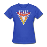 Texas Longhorn Skull - Women's T-Shirt - royal blue
