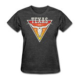 Texas Longhorn Skull - Women's T-Shirt - heather black