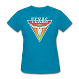 Texas Longhorn Skull - Women's T-Shirt - turquoise
