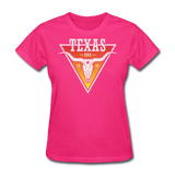 Texas Longhorn Skull - Women's T-Shirt - fuchsia