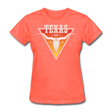 Texas Longhorn Skull - Women's T-Shirt - heather coral