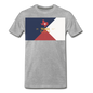 Texas Info Map - Men's Premium T-Shirt - heather gray