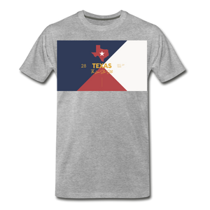 Texas Info Map - Men's Premium T-Shirt - heather gray