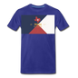 Texas Info Map - Men's Premium T-Shirt - royal blue