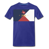 Texas Info Map - Men's Premium T-Shirt - royal blue