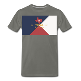 Texas Info Map - Men's Premium T-Shirt - asphalt gray