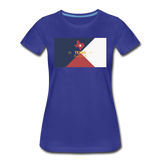 Texas Info Map - Women’s Premium T-Shirt - royal blue