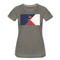 Texas Info Map - Women’s Premium T-Shirt - asphalt gray