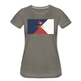 Texas Info Map - Women’s Premium T-Shirt - asphalt gray