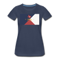 Texas Info Map - Women’s Premium T-Shirt - navy