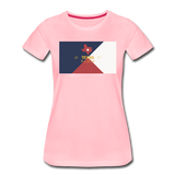 Texas Info Map - Women’s Premium T-Shirt - pink