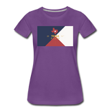 Texas Info Map - Women’s Premium T-Shirt - purple
