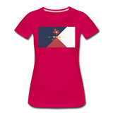Texas Info Map - Women’s Premium T-Shirt - dark pink
