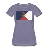 Texas Info Map - Women’s Premium T-Shirt - washed violet