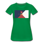 Texas Info Map - Women’s Premium T-Shirt - kelly green