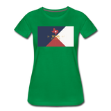 Texas Info Map - Women’s Premium T-Shirt - kelly green