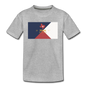 Texas Info Map - Kids' Premium T-Shirt - heather gray