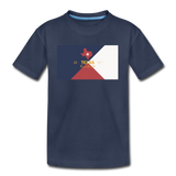 Texas Info Map - Kids' Premium T-Shirt - navy