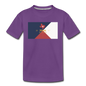 Texas Info Map - Kids' Premium T-Shirt - purple