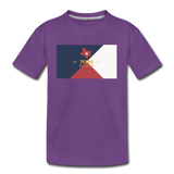 Texas Info Map - Kids' Premium T-Shirt - purple