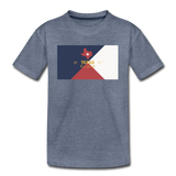 Texas Info Map - Kids' Premium T-Shirt - heather blue