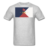 Texas Info Map - Men's T-Shirt - heather gray