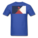 Texas Info Map - Men's T-Shirt - royal blue